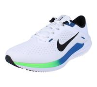 Nike Men's Air Winflo 10 Road Running Shoe, White/Black/Star Blue/Green St, 9 UK