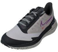 NIKE Women's Air Winflo 9 Shield Sneaker, Cobblestone/Vivid Purple-DK Smoke Grey, 6.5 UK