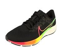 NIKE Air Zoom Pegasus 38 Men's Trainers Sneakers Running Shoes DQ4994 (Black/Green Strike/Total Orange/Volt 010) UK9.5 (EU44.5)
