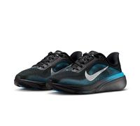 Nike Air Zoom Pegasus 42 GS Junior Running Shoes | UK J5 in Black/Metallic Silver/Light Current Blue