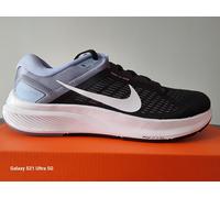 NIKE Men's Air Zoom Structure 24 Sneaker, Black White Ashen Slate Cobalt Bliss, 8 UK