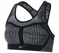Nike AJ4047-014 FE/NOM Flyknit Bra Sports Bra Women's Black/White Size S