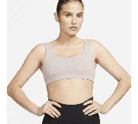 Nike Alate All U Women's Light-Support Lightly Lined U-Neck Sports Bra - Brown - Polyester/Elastane S