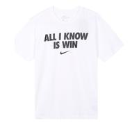 Nike All I Know Is Win Casual Sport Alphabet Printing Short Sleeve Men's White DD0774-100 XXL