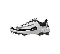 Nike Alpha Huarache Elite 4 Low Baseball Cleats, White/Black, 9