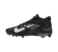 Nike Alpha Menace 4 Pro Football Cleats, Black/Light Smoke Grey/White, 11