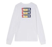Nike Alphabet Printing Casual Round Neck Long Sleeves White CU7391-100 M