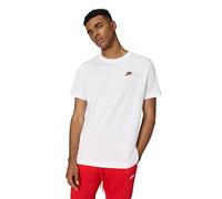 NIKE AR4997-100 M NSW Club TEE T-Shirt Men's White/Black/University RED Size M