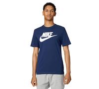 NIKE AR5004-411 M NSW TEE ICON Futura T-Shirt Men's Midnight Navy/White Size L