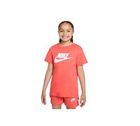 Nike AR5088 G NSW TEE DPTL Basic Futura T-Shirt Girls Magic Ember/White XS