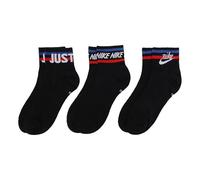 Nike Athleisure Casual Sports Breathable Mid Tops Socks Couple Style 3 Pairs Black DA2612-010 S