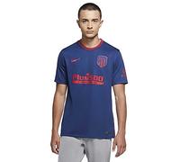 Nike ATM M Nk BRT Stad JSY Ss AW T-Shirt - Coastal Blue/(Sport Red) (Full Sponsor), X-Large