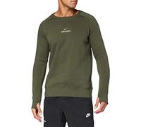 Nike ATM M Nk GFA Flc LS CRW II Long Sleeved T-Shirt - Cargo Khaki/(Khaki) (No Sponsor), Small