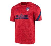 Nike ATM Y Nk Dry Top SS PM T-Shirt - Challenge Red/Challenge Red/Coastal Blue/(Coastal Blue) (Full Spon-PLYR), X-Small