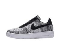 NIKE AV3042-001 Air Force 1 Flyknit 2.0 Men Black/Pure Platinum-Black-White UK 4
