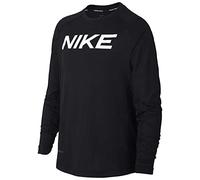 Nike B Np Ls Fttd Top T-Shirt - Black/(White), Large