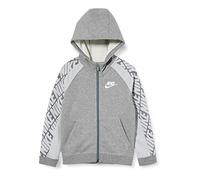 Nike B Nsw ft Energy Fz Sweatshirt - Carbon Heather/Light Smoke Grey/(White), X-Large