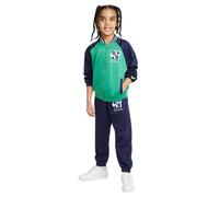Nike B NSW Next Gen Tricot Set, Complete Tracksuit with Hoodie, Kangaroo Pockets, Trousers with Elasticated Waistband, U90 Logo, 3-4 Years Kids, Green/Blue