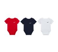 Nike Baby (0-9M) Swoosh Bodysuits (3-Pack) - Cotton 6-9M