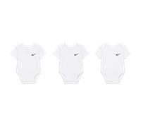 Nike Baby (0-9M) Swoosh Bodysuits (3-Pack) - White - Cotton 6-9M