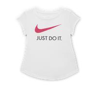 Nike Baby (12-24M) Swoosh "Just Do It" T-Shirt - White - Cotton/Polyester 18M