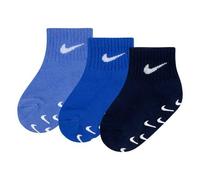 Nike Baby 3Pk Gripper Qtr S Socks, Nike Polar, 12/24 Months