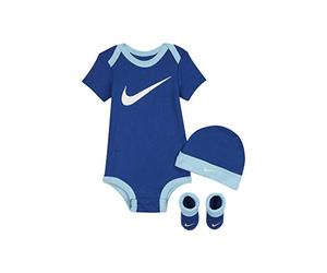NIKE Baby Boys' 3-Piece Layette Set, Navy Blue(ln0072-c3l)/White