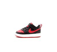NIKE Baby Boys' Court Borough Low 2 (TDV), Black/University Red-White, 2.5 UK