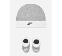 Nike Baby Boys Futura Hat and Bootie Set in Grey - Grey - 0 - 6 Mths