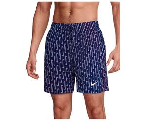 NIKE Baby Boys Swim Breaker Swoosh Link 5" Volley Short Midnight Navy Swim Trunks