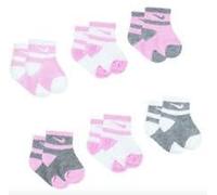 NIKE Baby Mid Cut Quarter Gripper Socks, pink, 12-24 Monate