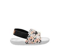 Nike Baby/Toddler Kawa AOP Slides, White/Black-Total Orange, Size 3.5 Younger White/Black-Total Orange