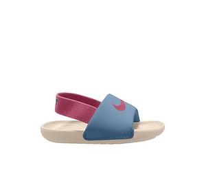 Nike Baby/Toddler Kawa Slides, Work Blue/Peony-Chalk, Size 8.5 Younger Work Blue/Peony-Chalk