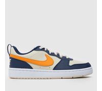 Nike Beige Multi Court Borough Low Boys Youth Trainers UK 5 (EU 38)