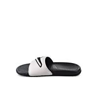 Nike Benassi JDI chenille "Black/Summit White" slides 10-11