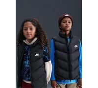 Nike Big Kids' All Day Play Padded Gilet, Black/White, Size S Black/White