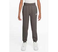 Nike Big Kids' Club Fleece Joggers, Cave Stone/White, Size M=10-12 Years Cave Stone/White