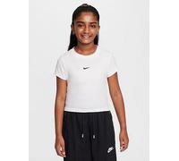 Nike Big Kids Girls Sportswear Cropped T-Shirt, White, Size M White