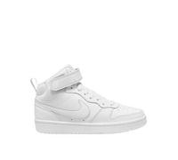 Nike Big Kids Nike Court Borough Mid 2 Trainers, White/White-White, Size 5.5 Older White/White-White