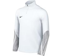 NIKE, Big Kids' Soccer Drill Top (Stock), Calcium Thermal Shirt, White/Wolf Grey/White/Black, S, Unisex Child