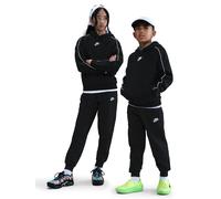 Nike Big Kids Sportswear Club Hooded Tracksuit, Black/Black/White/White, Size M Black/Black/White/White