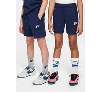 Nike Big Kids Sportswear Club Knit Shorts, Midnight Navy/White, Size M Midnight Navy/White