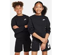 Nike Big Kids Sportswear Club Sweatshirt, Black/White, Size M Black/White