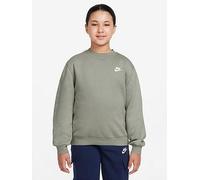 Nike Big Kids Sportswear Club Sweatshirt, Spruce Fog/White, Size L Pruce Fog/White