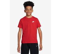 Nike Big Kids Sportswear Embroidered Futura T-Shirt, University Red, Size M University Red