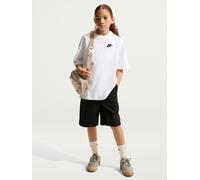 Nike Big Kids Sportswear Oversized Embroidered Futura T-Shirt, White, Size S White
