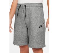 Nike Tech Fleece Older Kids' (Boys') Shorts - Grey - Cotton/Polyester S