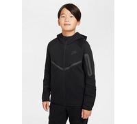 Nike Big Kids Tech Fleece Full Zip Hoodie, Black/Black/Black, Size M Black/Black/Black
