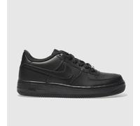 Nike Black Air Force 1 Youth Trainers UK 3 (EU 35½)