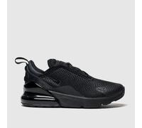 Nike Black Air Max 270 Junior Trainers UK 12 (EU 30)